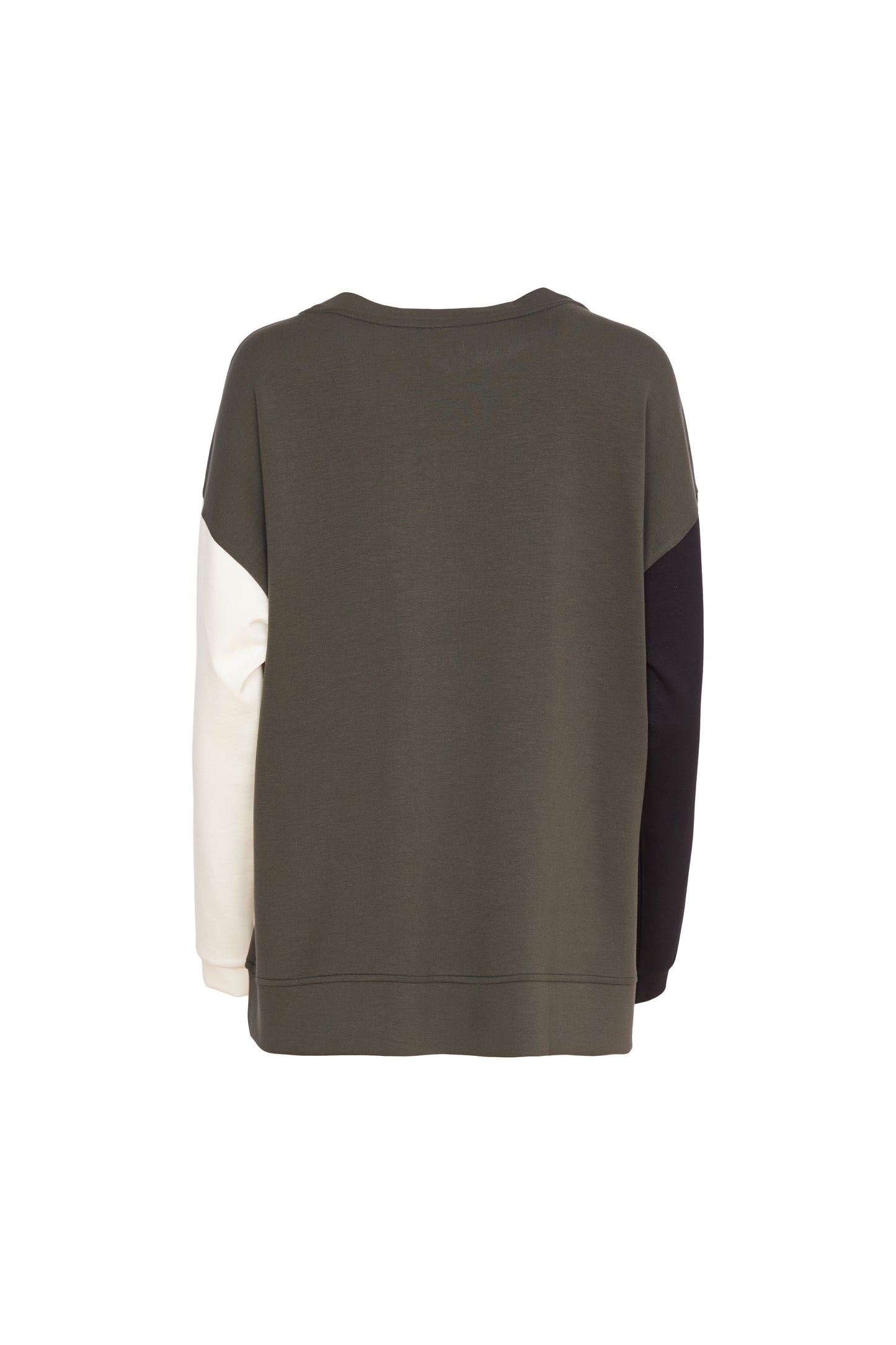 Naya Forest / Black Colour Block Sweatshirt