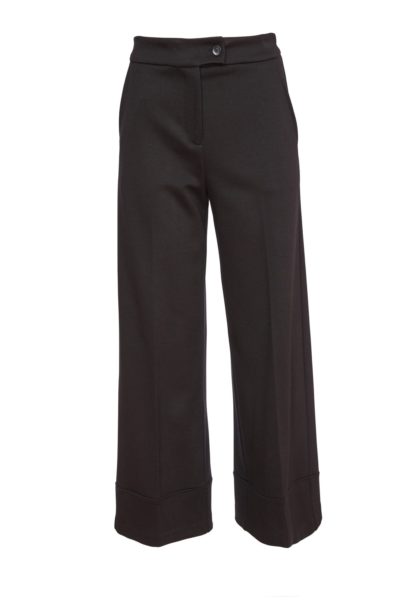 Naya Black Turn up Trouser with side pocket