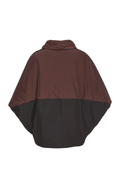 Naya Choc / Black Batwing Poncho Jacket