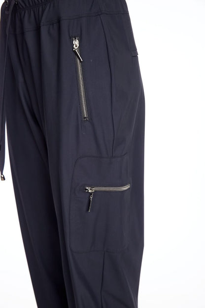 Naya Black Zip Detail Cuff Trouser