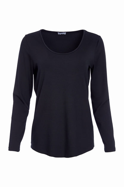 Naya Black Long Sleeve Top