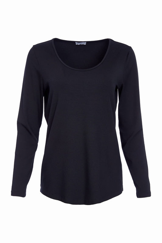 Naya Black Long Sleeve Top
