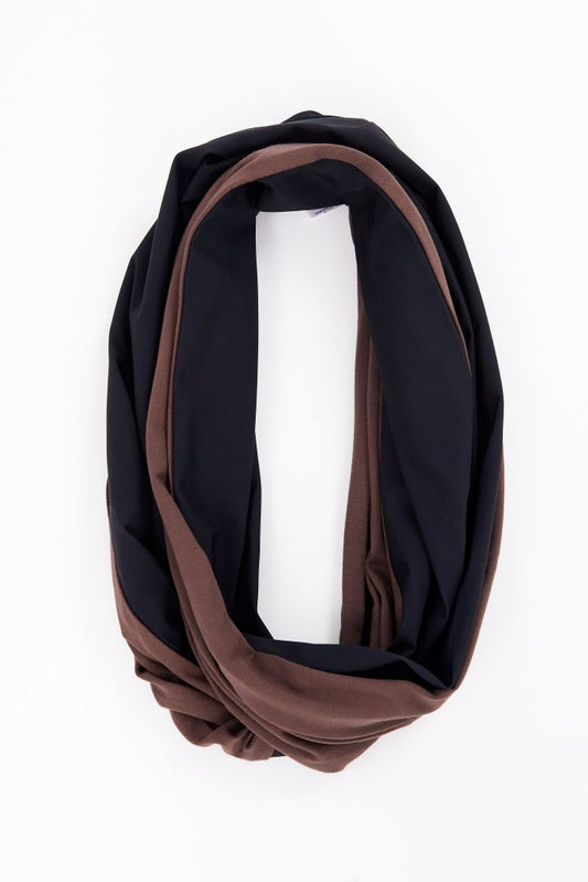 Naya Cocoa/Black Two Tone Snood