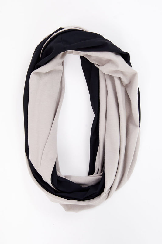 Naya Taupe/Black Two Tone Snood