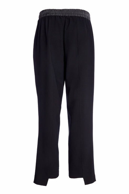 Naya Black/Grey Striped Waist Trouser