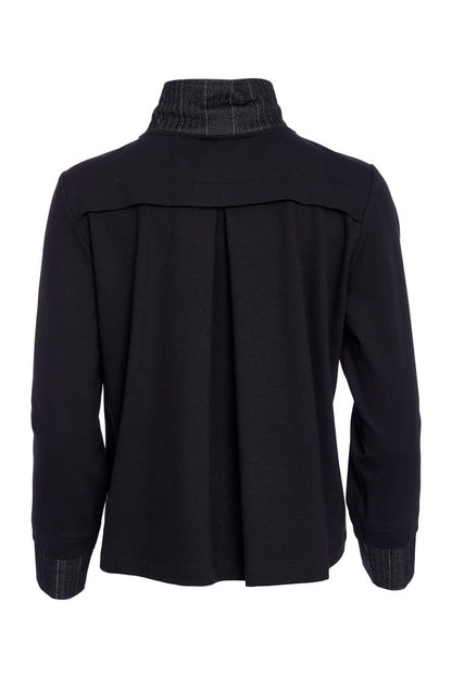 Naya Black/White Pinstripe Pocket Jacket