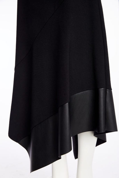 Naya Black Angled Hem Skirt