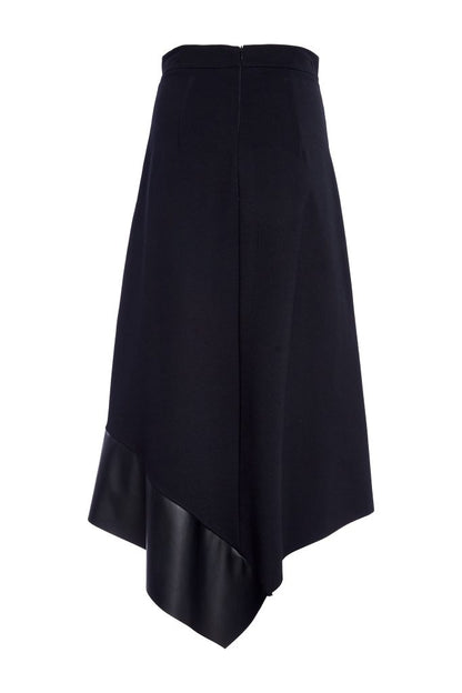 Naya Black Angled Hem Skirt