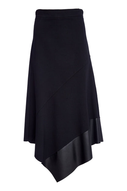 Naya Black Angled Hem Skirt
