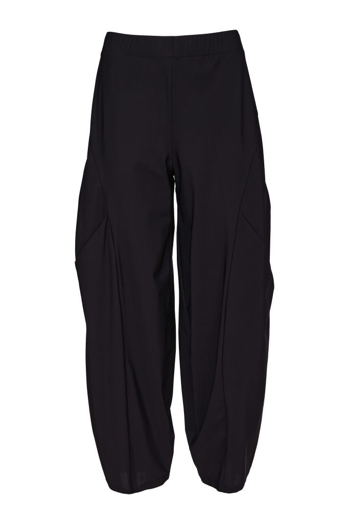 Naya Black Shaped Front Tuck Trouser