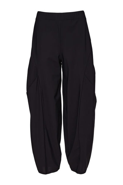 Naya Black Shaped Front Tuck Trouser