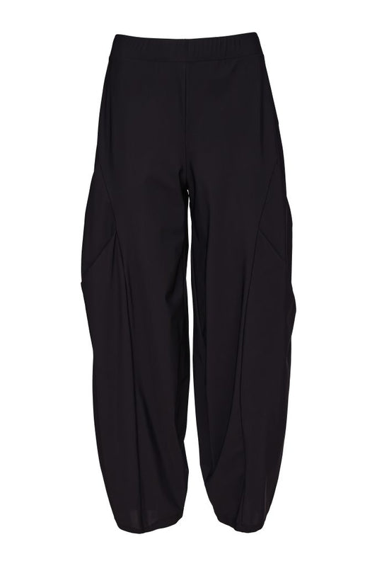 Naya Black Shaped Front Tuck Trouser