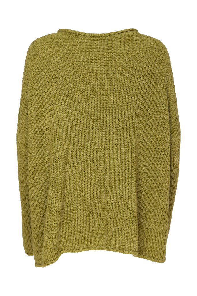 Naya Avocado/Black Spot Knit Jumper