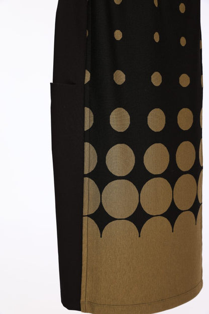 Naya Black/Avocado Spot Print Pull-up Skirt