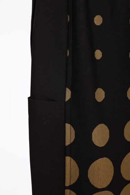 Naya Black/Avocado Spot Print Pull-up Skirt