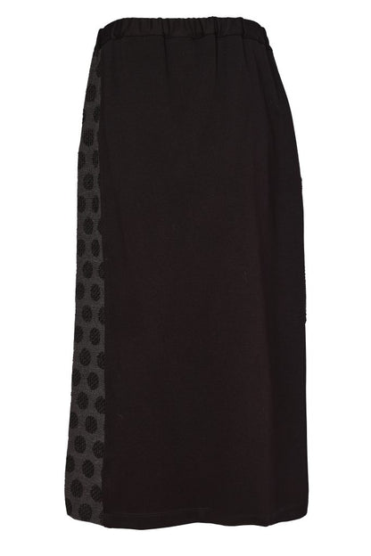Naya Black/Grey Spot Pull-up Skirt