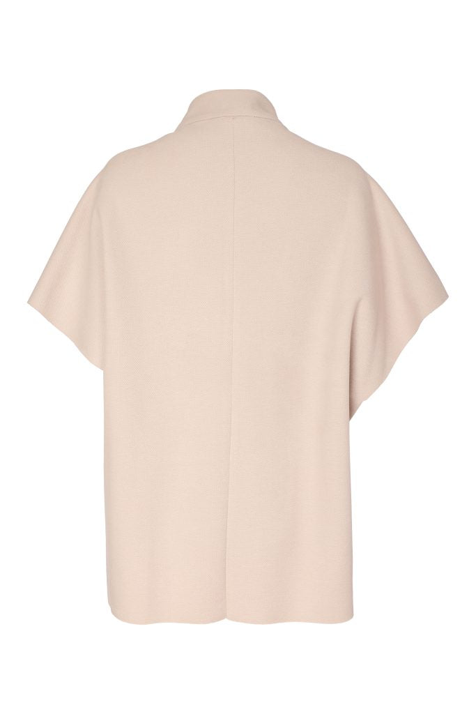 Naya Stone High Neck Button Cape