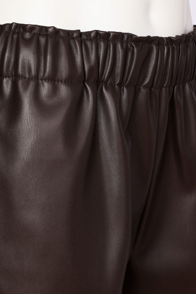 Naya Choko Pull Up Leatherette Trouser