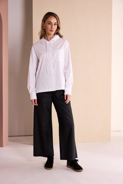 Naya Black Wide Leg Pull up Trouser