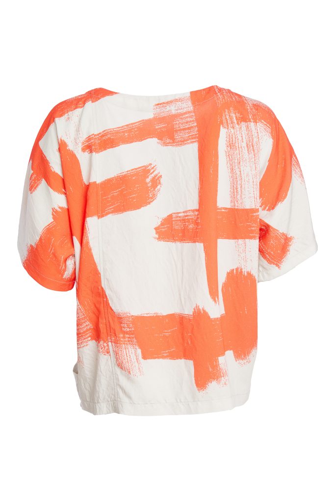 Naya Camelia Brush Stroke Pocket Top