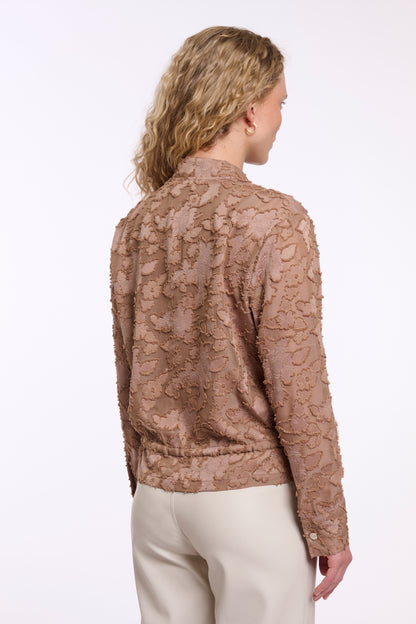 Rino & Pelle Priori Rosy Brown Zip Jacket