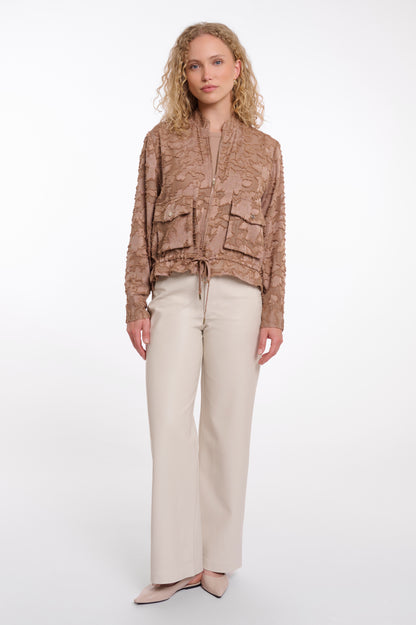 Rino & Pelle Priori Rosy Brown Zip Jacket