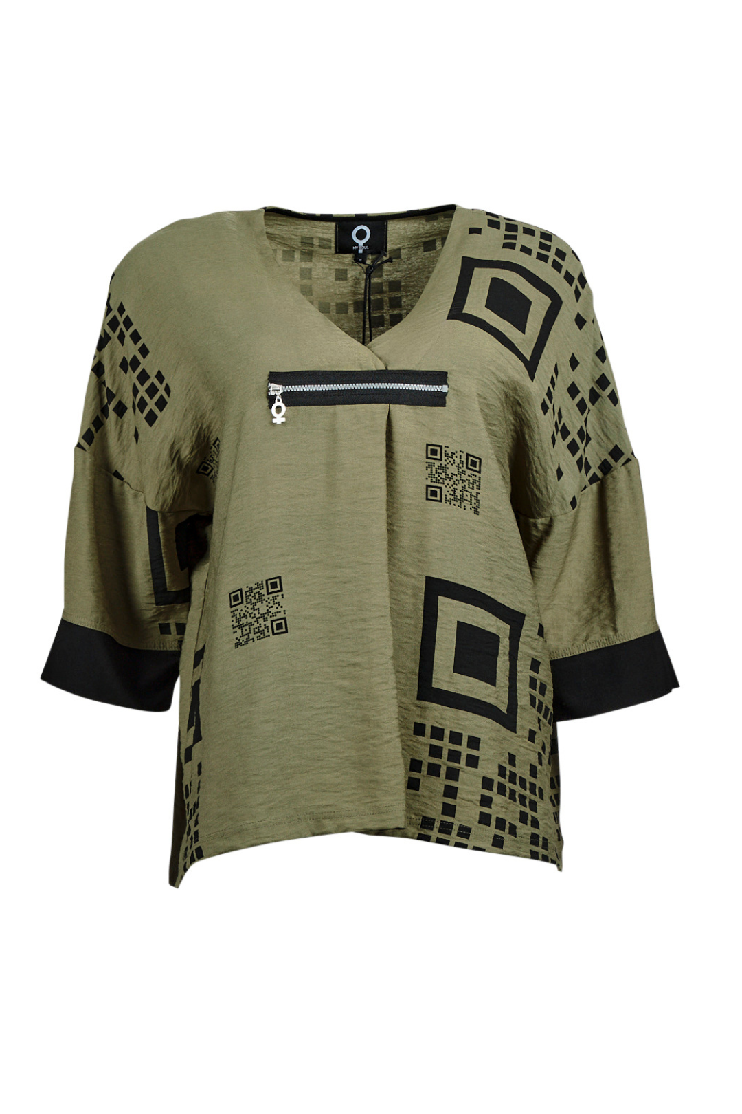 My Soul Olive QR Code Top