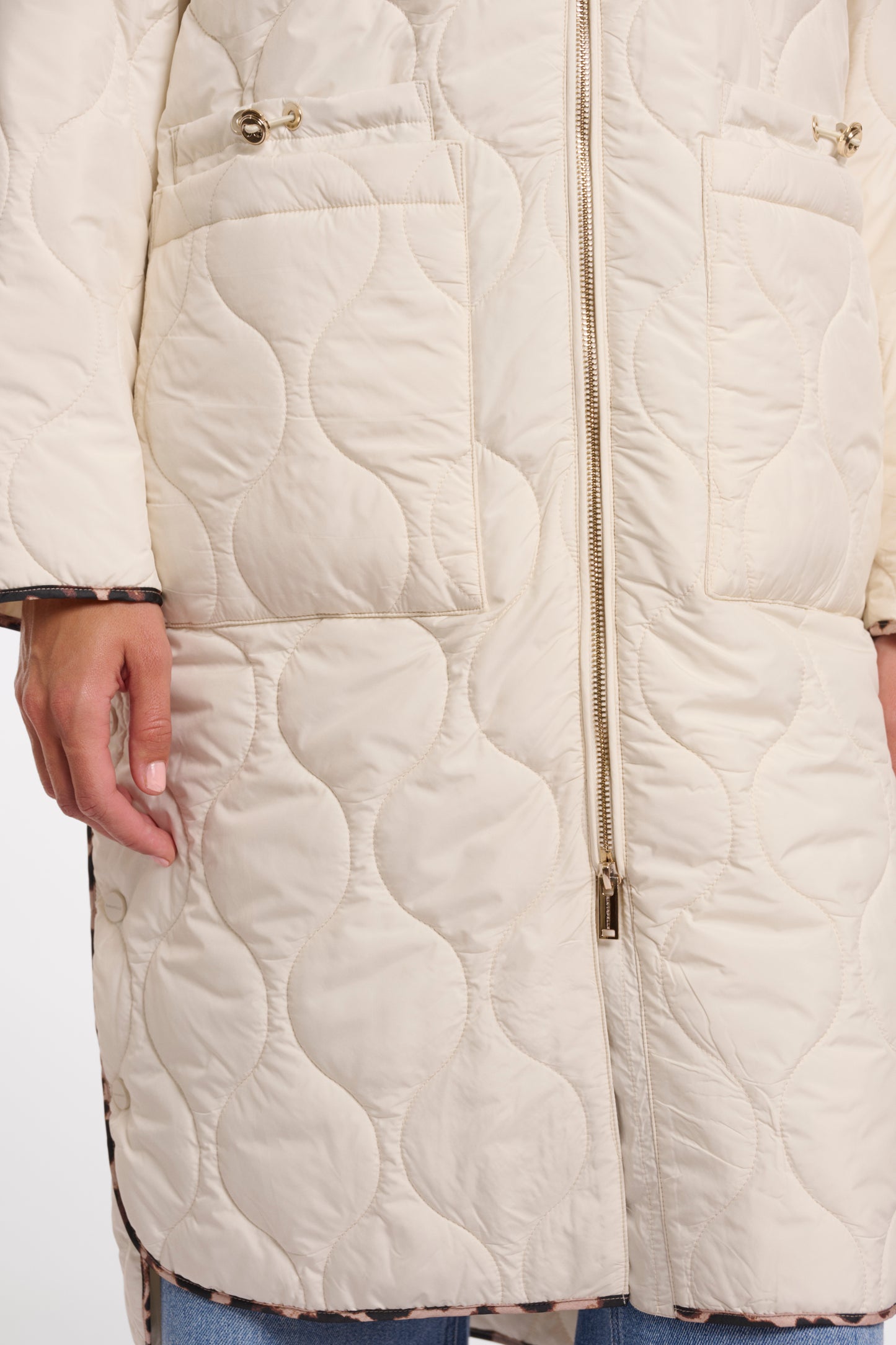 Rino & Pelle Ronja Birch Long Quilted Coat
