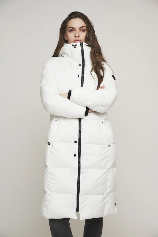 Rino & Pelle Rosana Snow White Long Coat with Hood