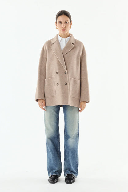 Giovanni Sammie Taupe Wool/Cashmere Jacket