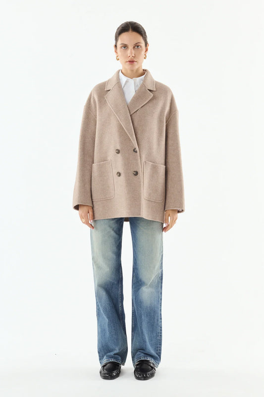 Giovanni Sammie Taupe Wool/Cashmere Jacket