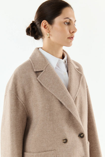 Giovanni Sammie Taupe Wool/Cashmere Jacket