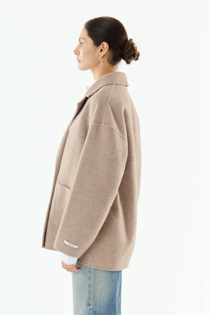 Giovanni Sammie Taupe Wool/Cashmere Jacket