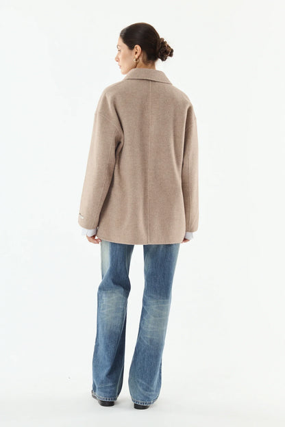 Giovanni Sammie Taupe Wool/Cashmere Jacket