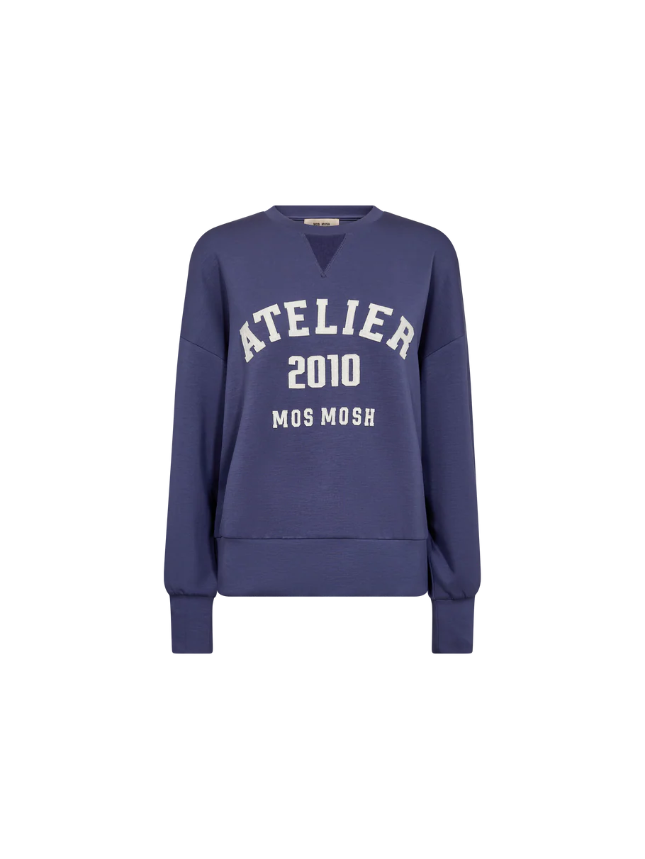 Mos Mosh Nima Crown Blue Sweatshirt