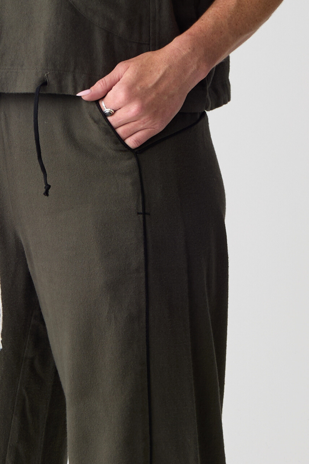 Lurdes Bergada Moss Barrel Cuff Trouser