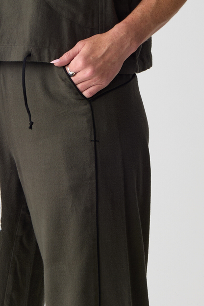 Lurdes Bergada Moss Barrel Cuff Trouser