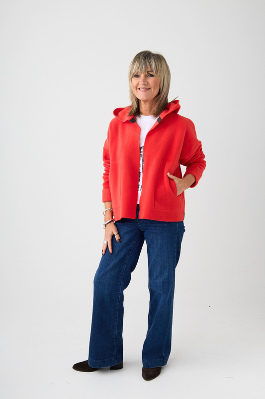 HS Tomato Sporty Cardigan