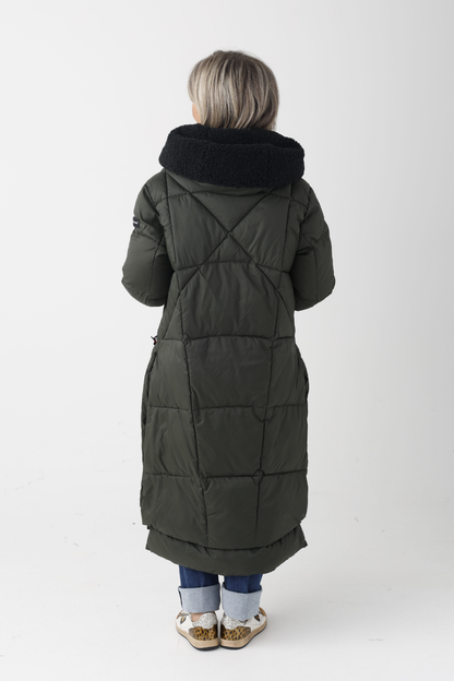 FF Olive/Black Thermolite Padded Coat