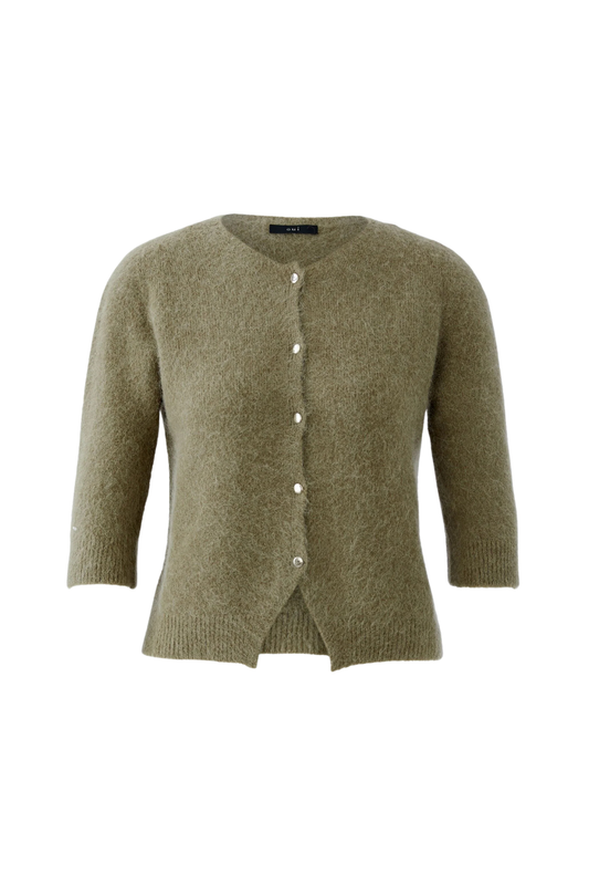Oui Green Garden Cardigan