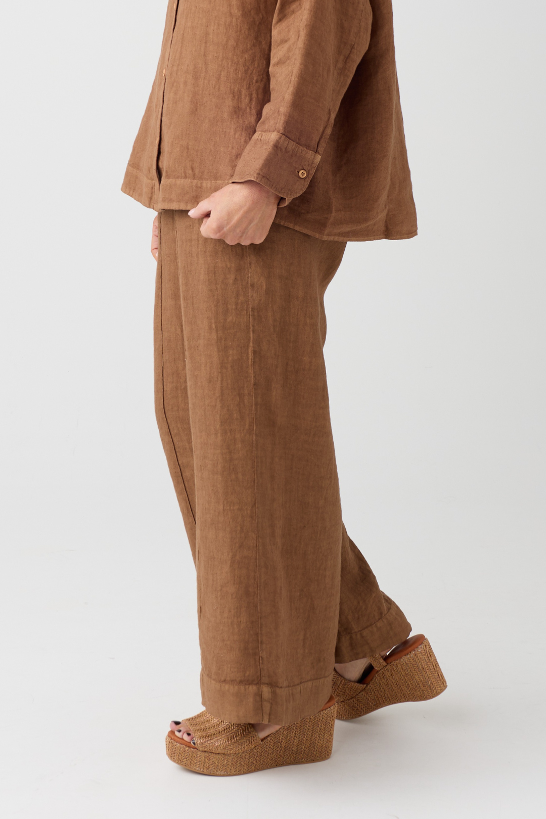 Oui Partridge Linen Trouser