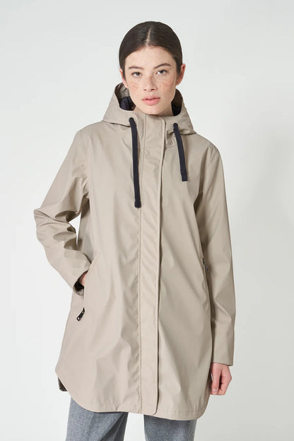 Tanta Snow Stone Grey Raincoat