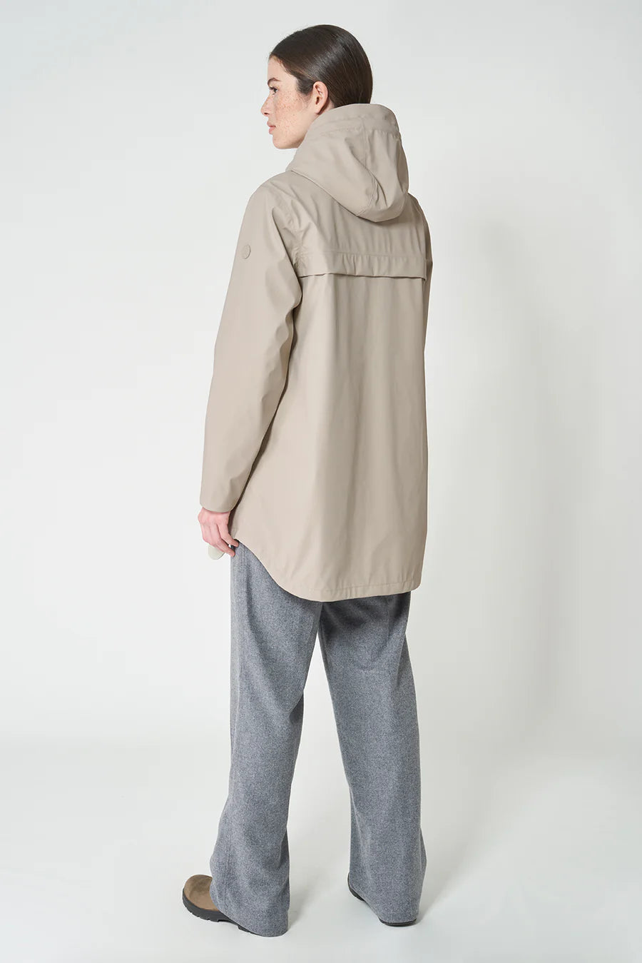 Tanta Snow Stone Grey Raincoat