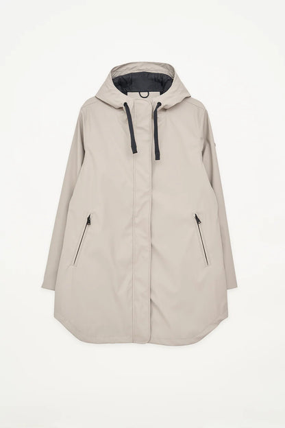 Tanta Snow Stone Grey Raincoat