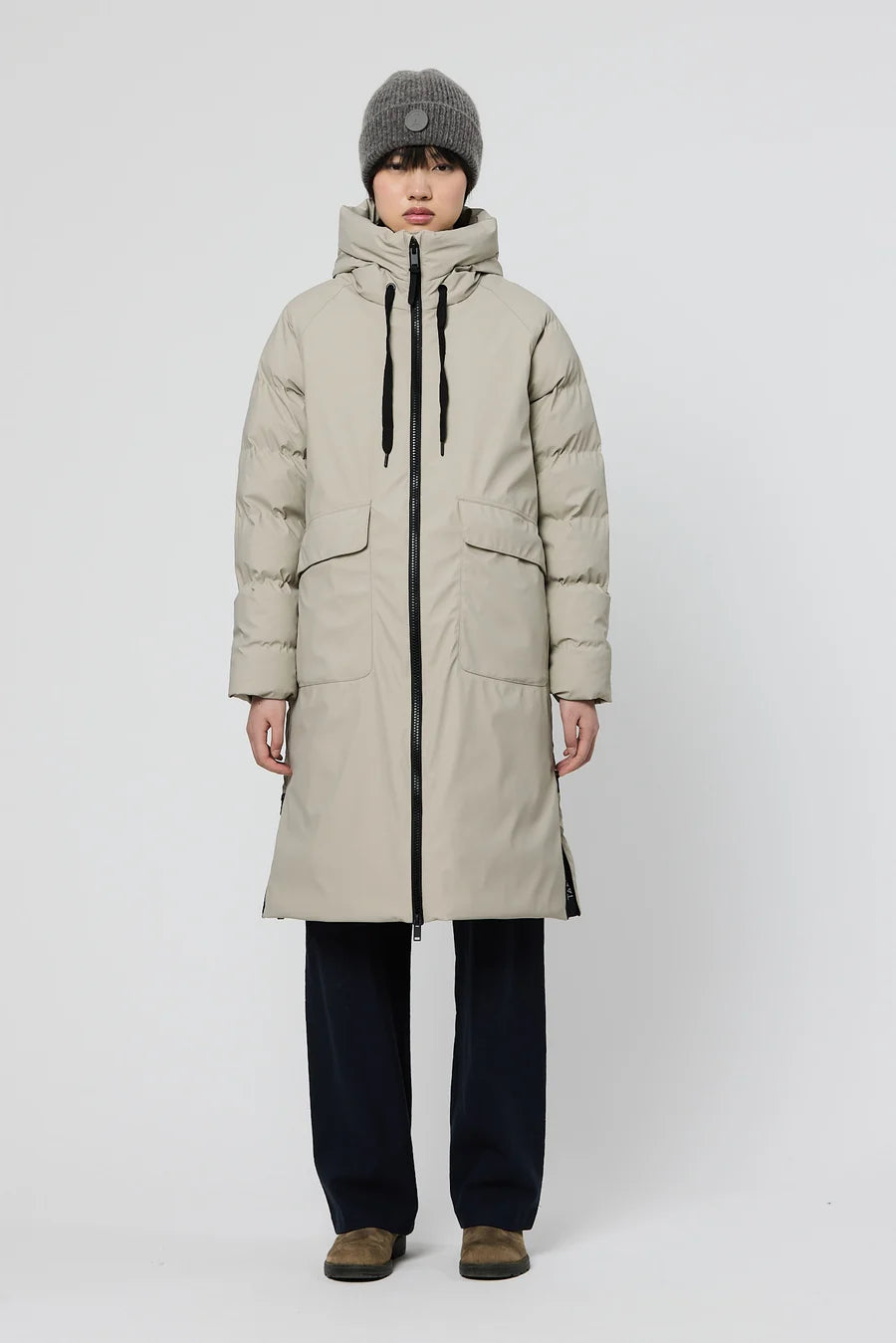 Tanta Rime Stone Grey Coat T3288
