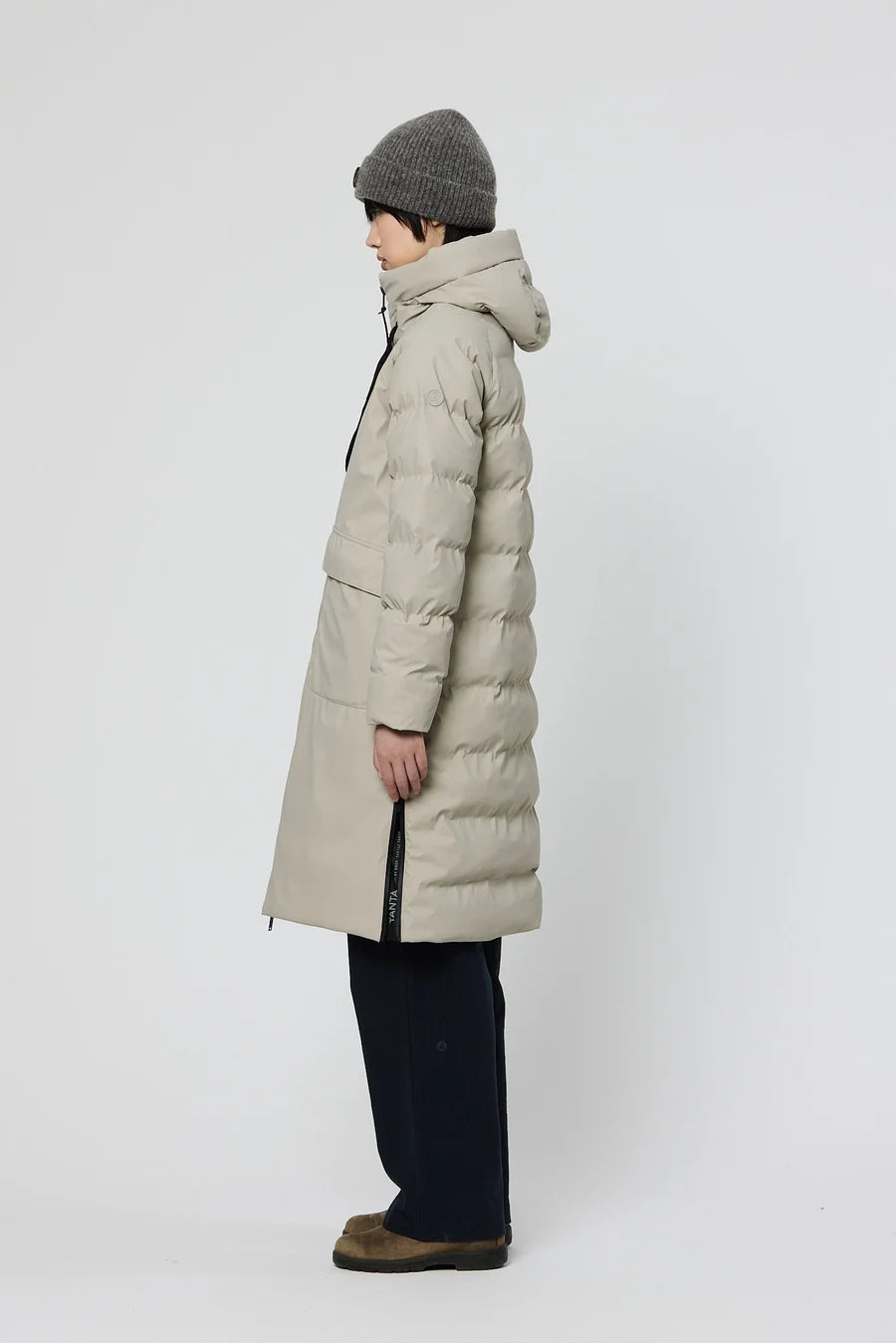 Tanta Rime Stone Grey Coat T3288