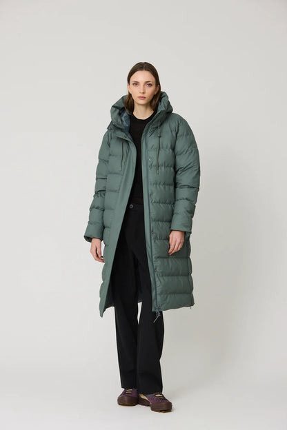 Tanta Glaze Balsam Green Puffer Coat T3318