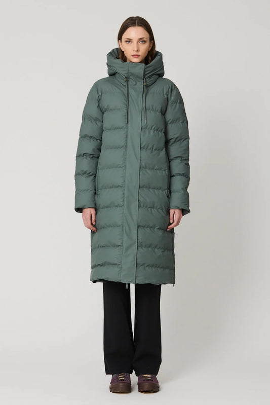 Tanta Glaze Balsam Green Puffer Coat T3318