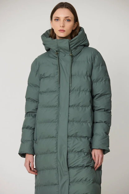 Tanta Glaze Balsam Green Puffer Coat T3318