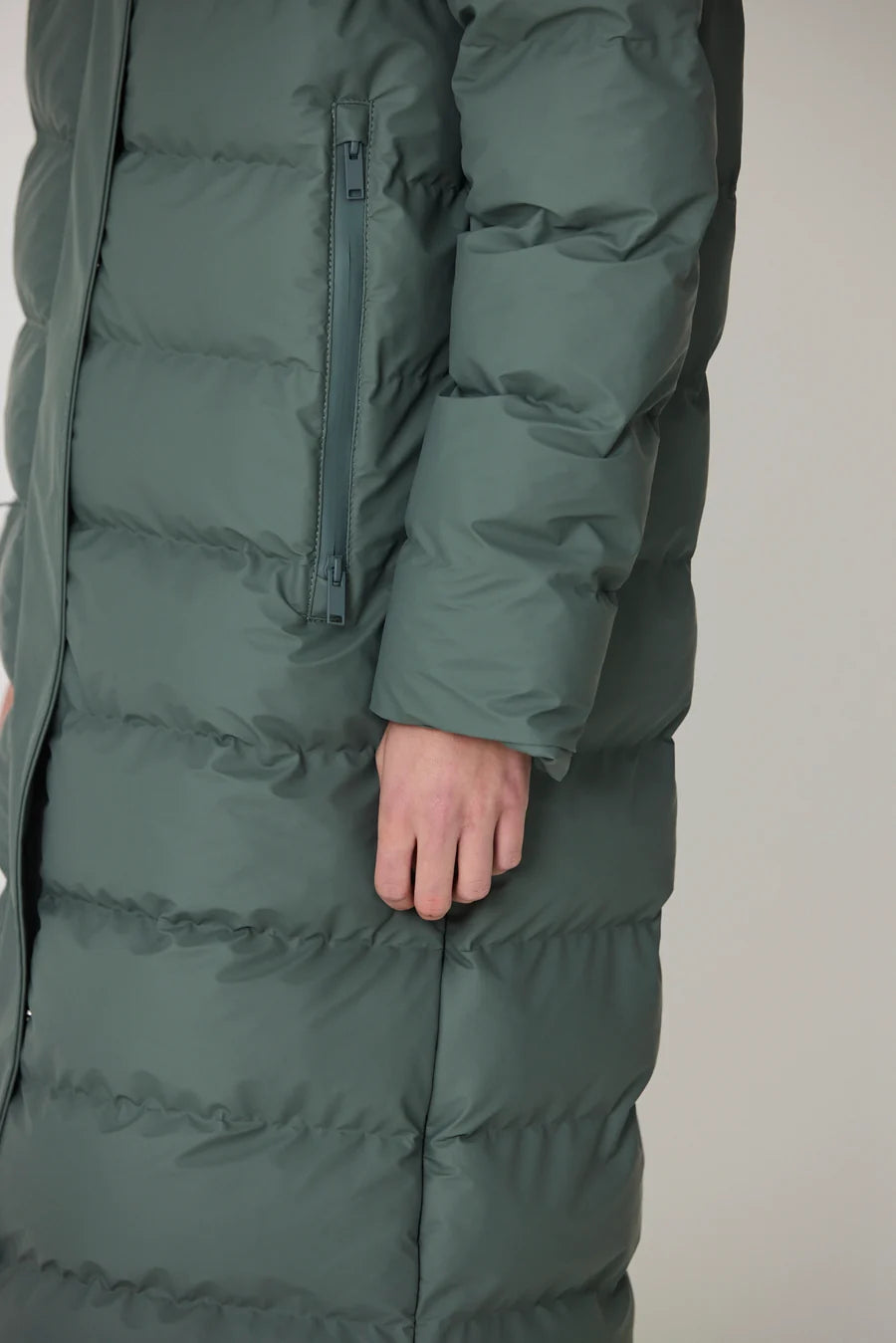 Tanta Glaze Balsam Green Puffer Coat T3318